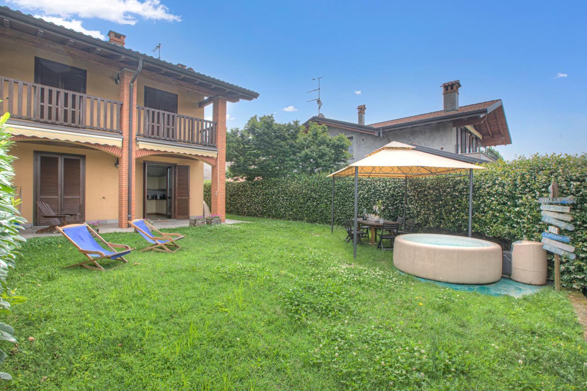 La Luna Nel Lago Lake View Garden - Happy Rentals Ispra Bagian luar foto